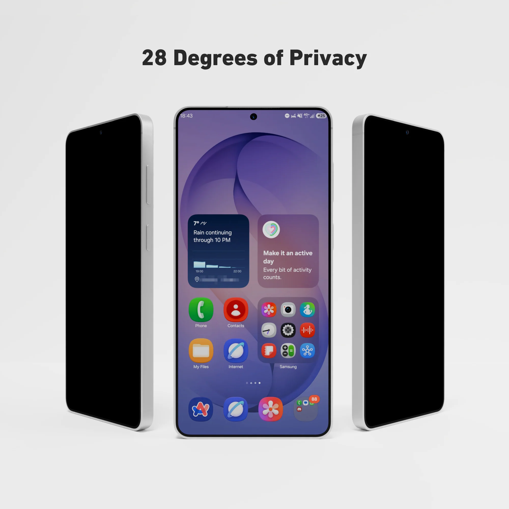 Samsung Galaxy S26 Plus Privacy Glass Screen Protector - Image 5