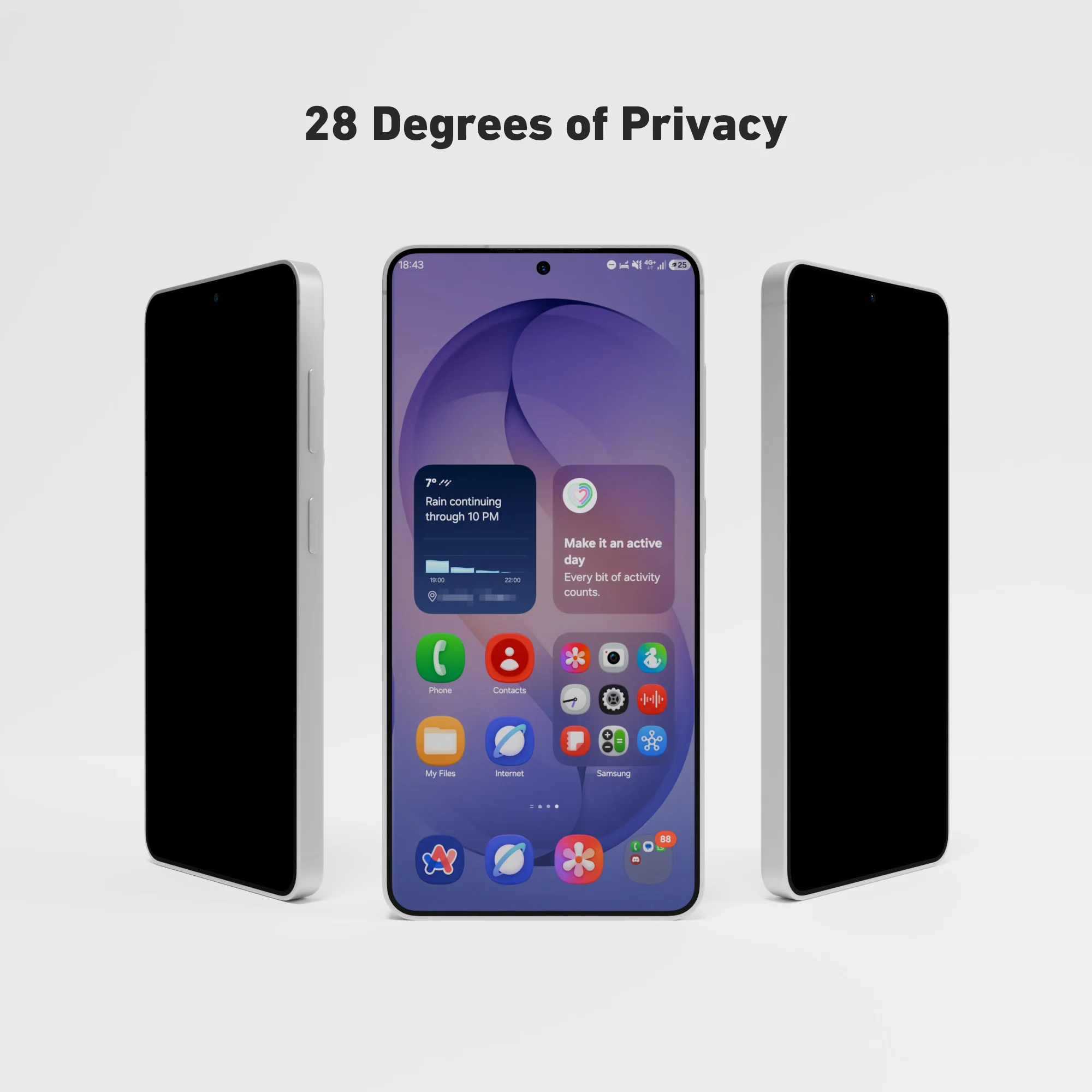 Samsung Galaxy S26 Privacy Glass Screen Protector - Image 5